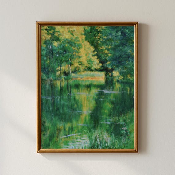 Vintage Forest Reflection Print Bedroom Wall Art Collected Prints Cpp248