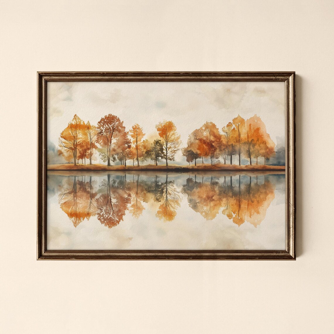 Vintage Autumn Landscape Print Wall Art Living Room Decor Collected Prints Cpl675