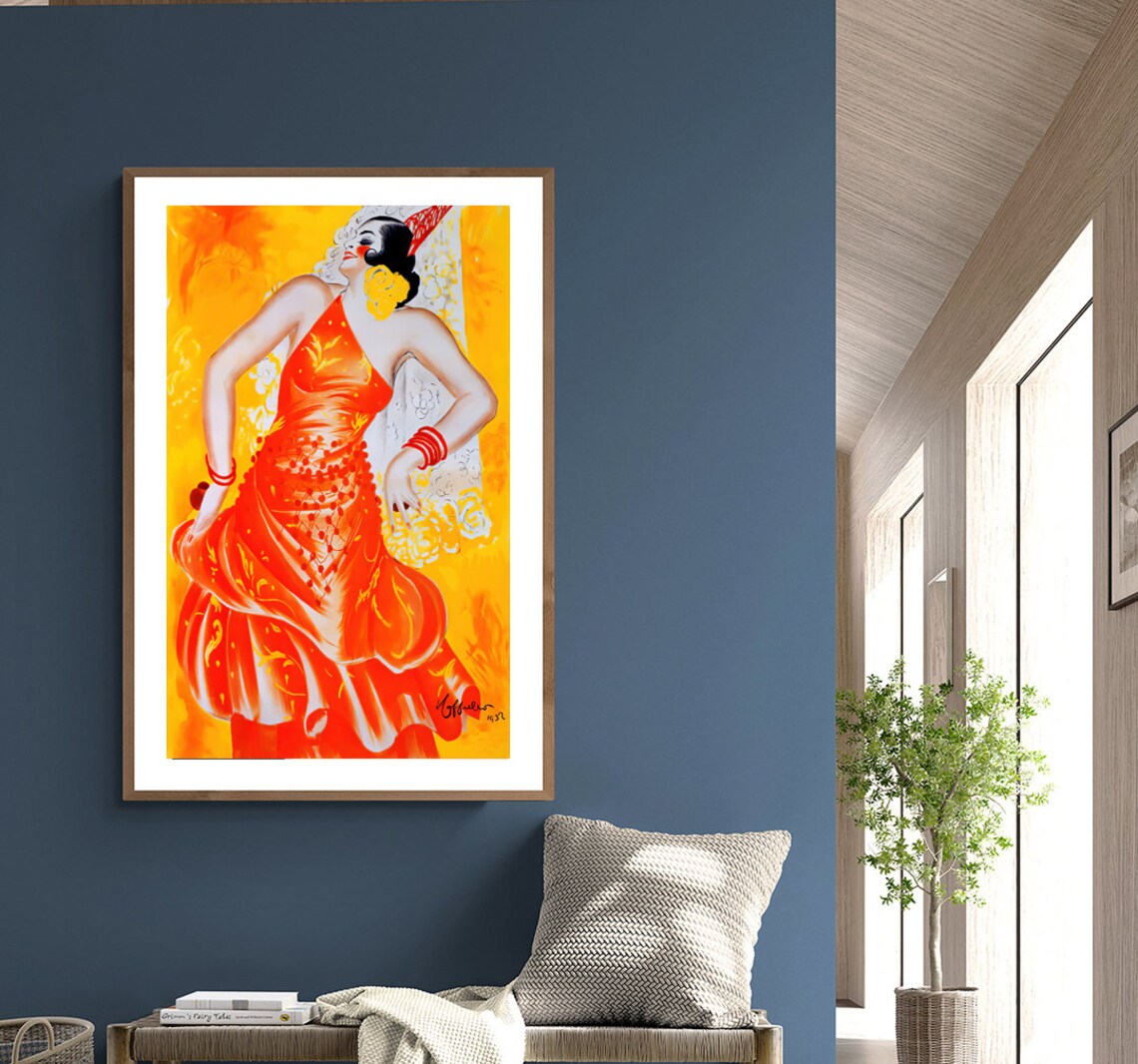 Spanish Dancer Woman Vintage Dance Poster - Image 2