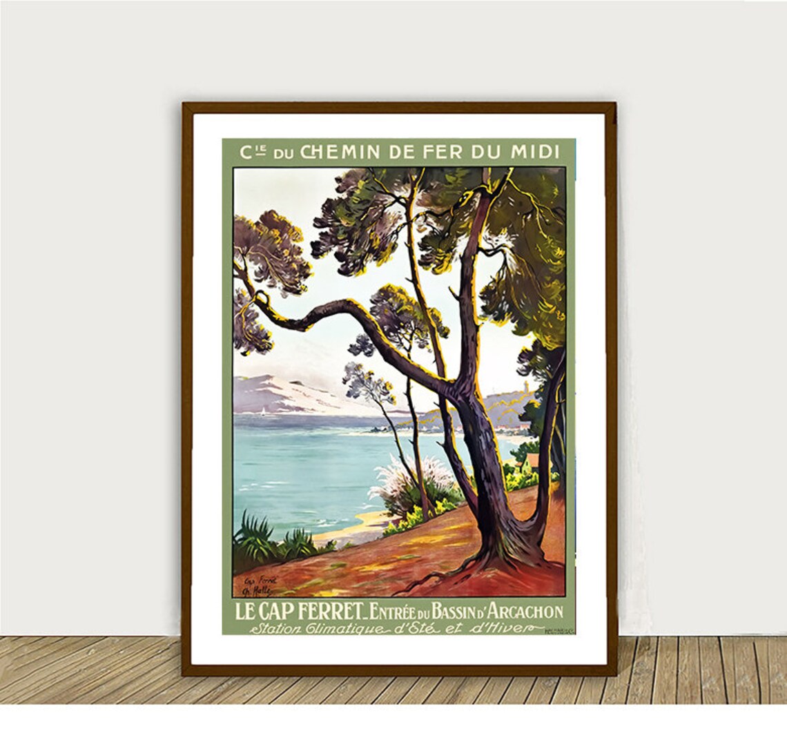 Le Cap Ferret Vintage Travel Poster, France - Image 2