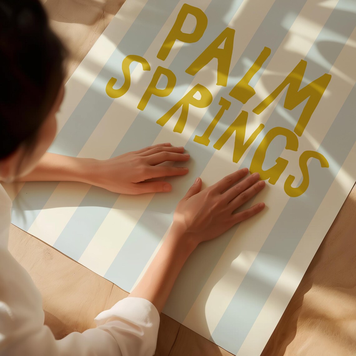 Palm Springs Vertical Illustration Art Print - Image 2