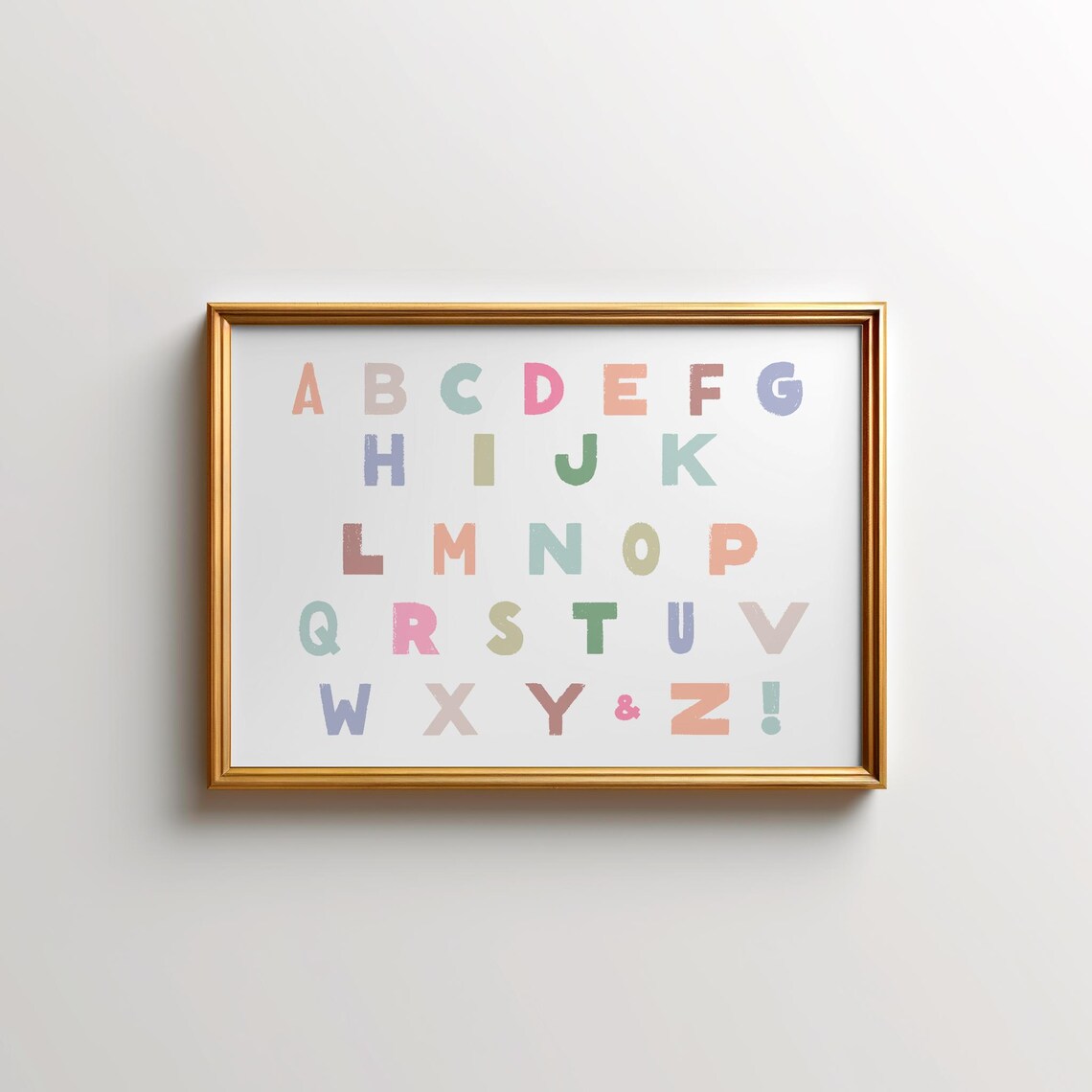 ABC Alphabet Horizontal Art Print, Nursery Classroom Decor - Image 2