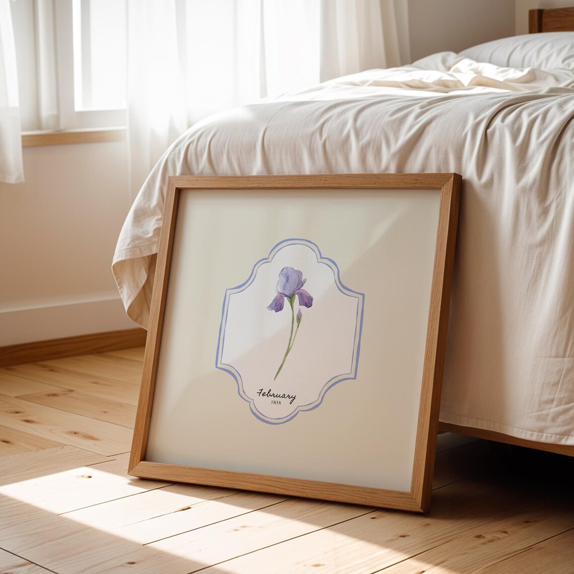 February Birth Month Flower Personalized Gift Print - Image 2