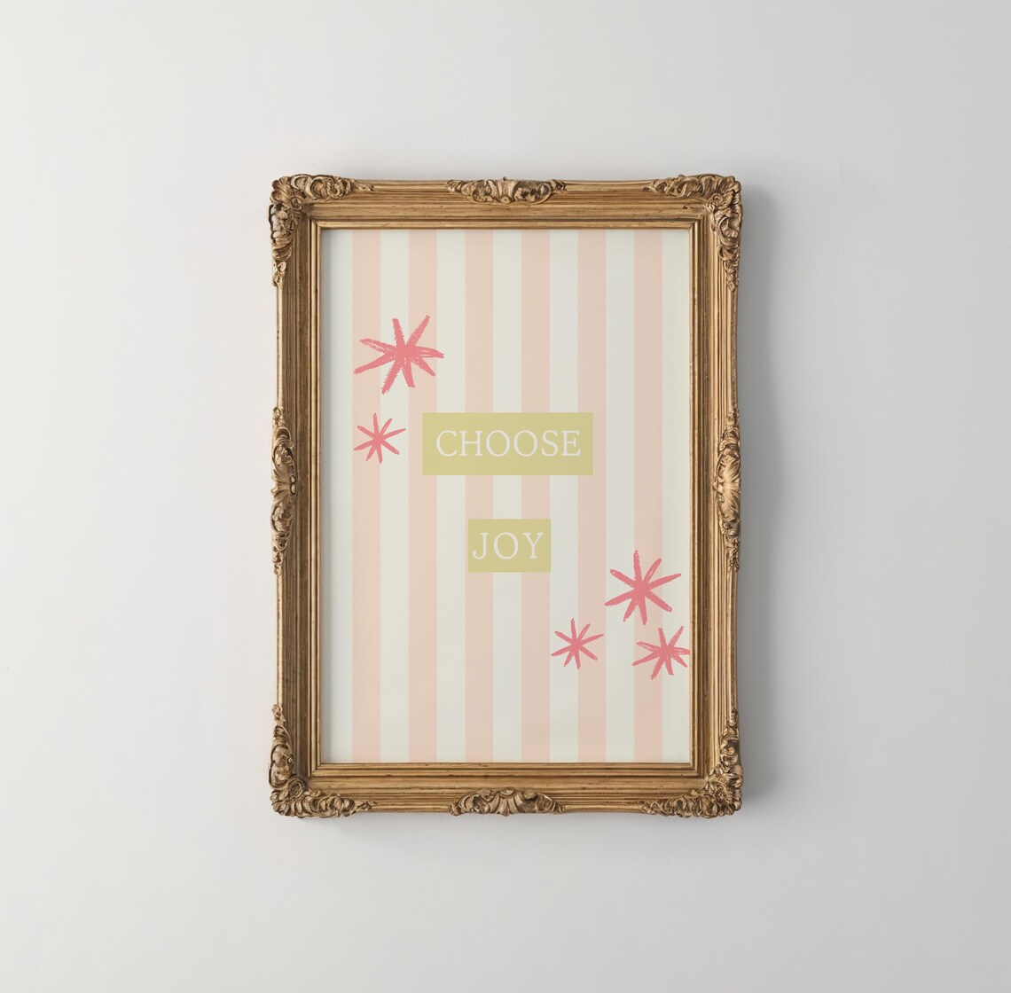 Choose Joy Illustration, Nursery Wall Art Print - Image 5