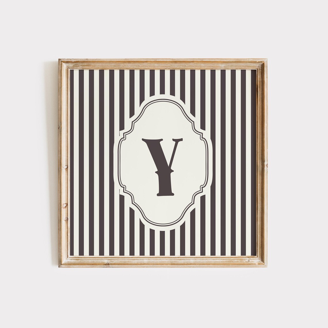Y Square Initial Personalized Watercolor Gift - Image 5