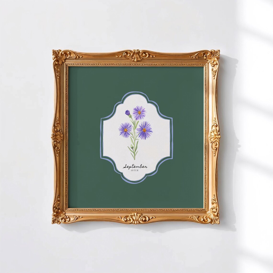 September Birth Month Flower, Personalized Gift Print - Image 2