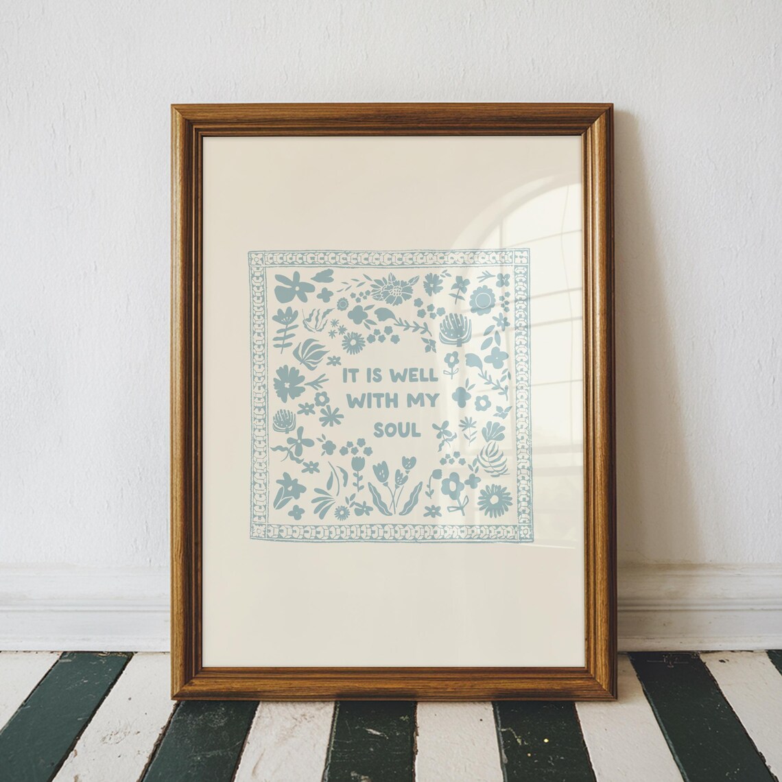 It Is Well With My Soul Art Print, Vintage Vertical Decor - Image 5