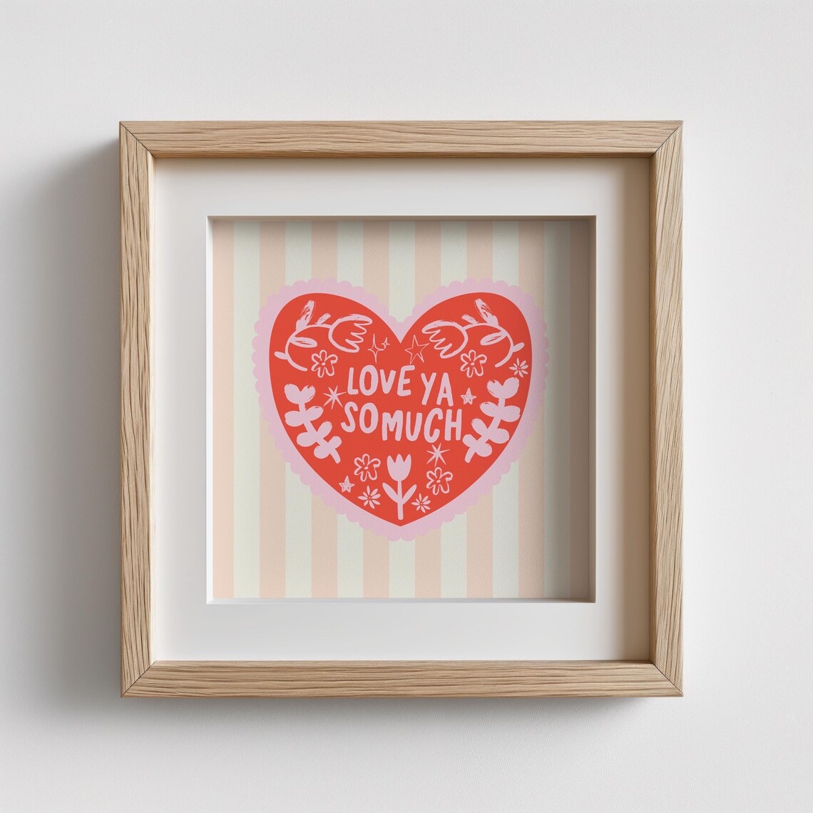 Valentines Day Heart, Trendy Decor Illustration - Image 2