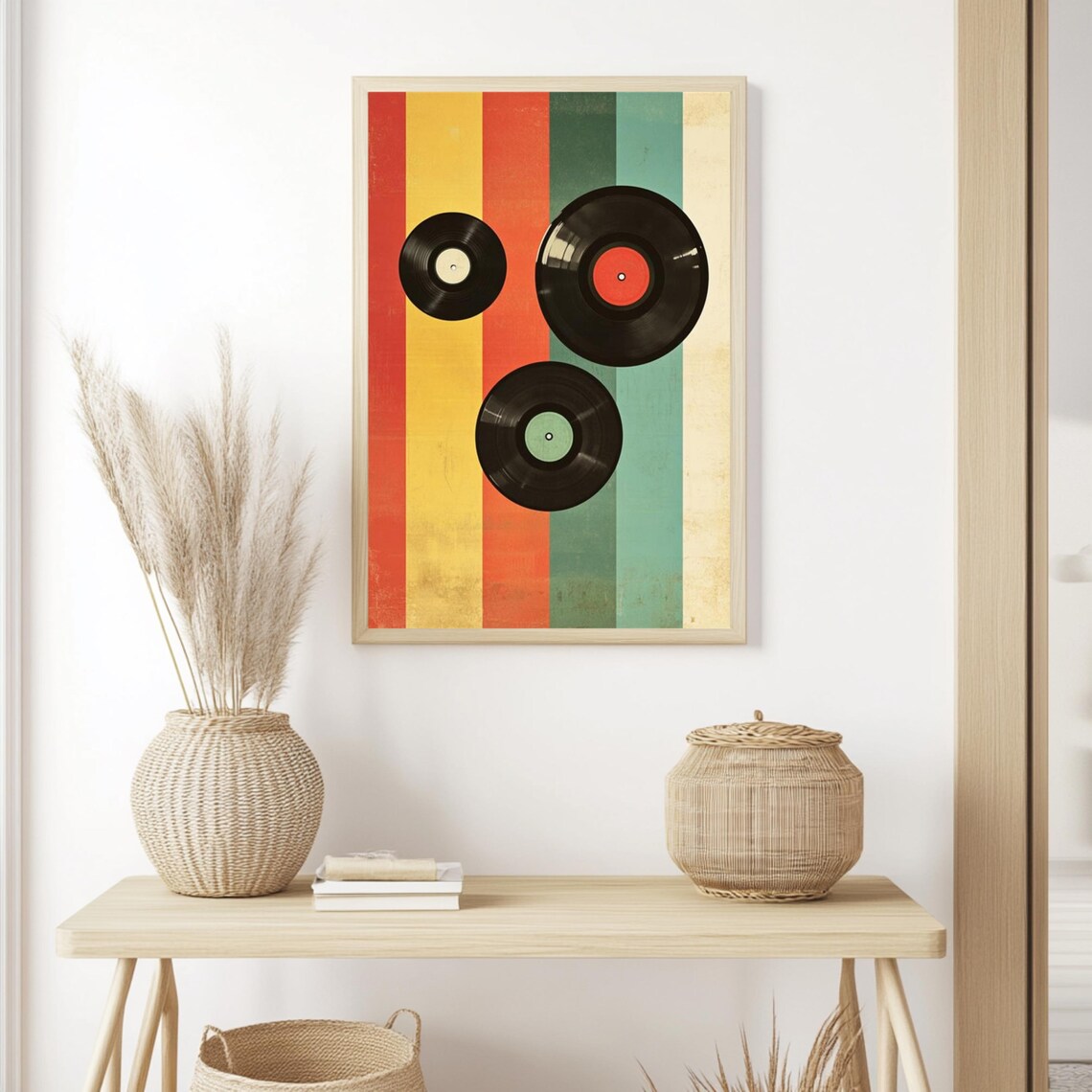 Vintage Records Retro College Dorm Art Print - Image 4