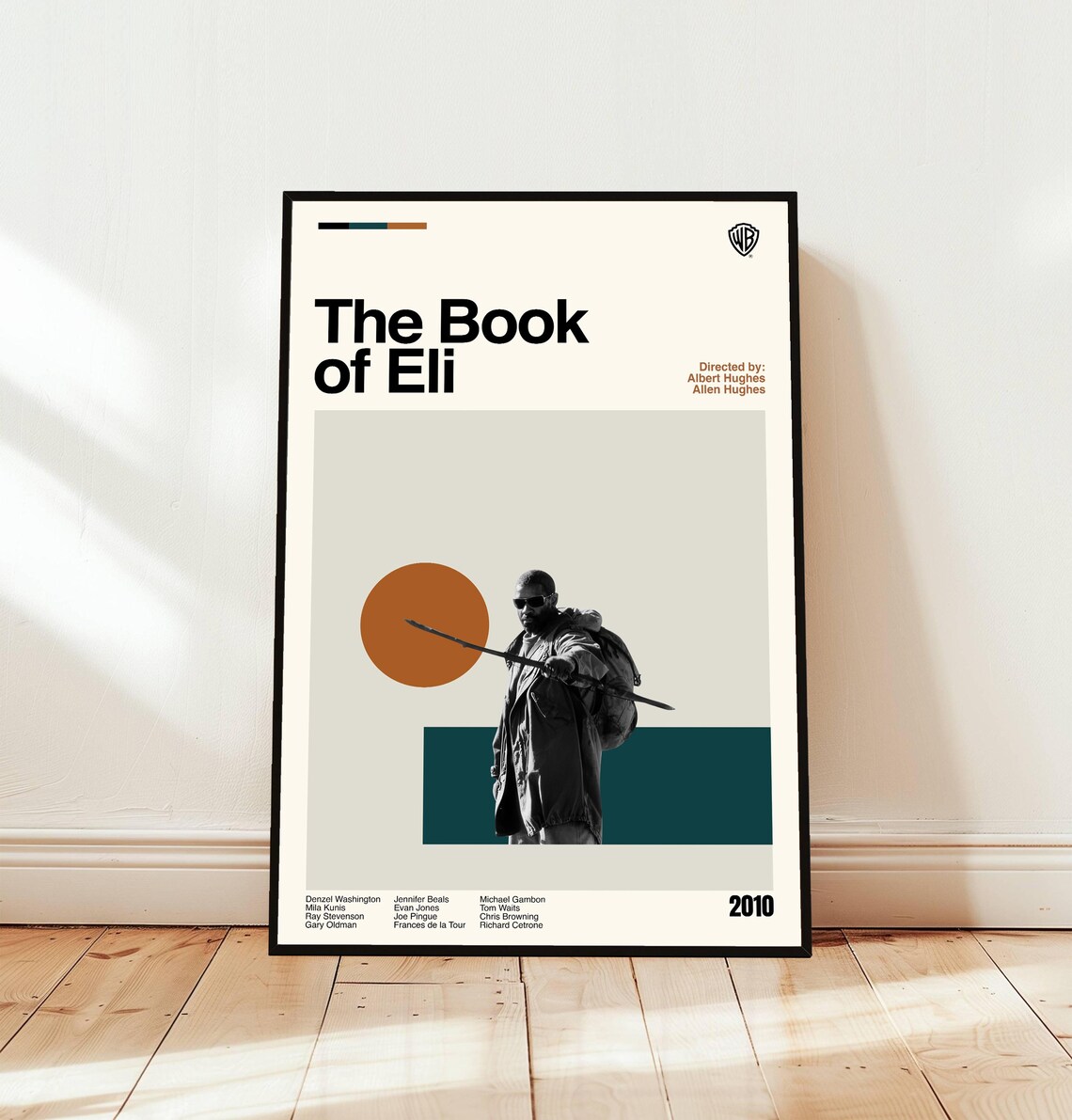 The Book of Eli 2010 Post-Apocalyptic Minimalist Midcentury Movie Poster