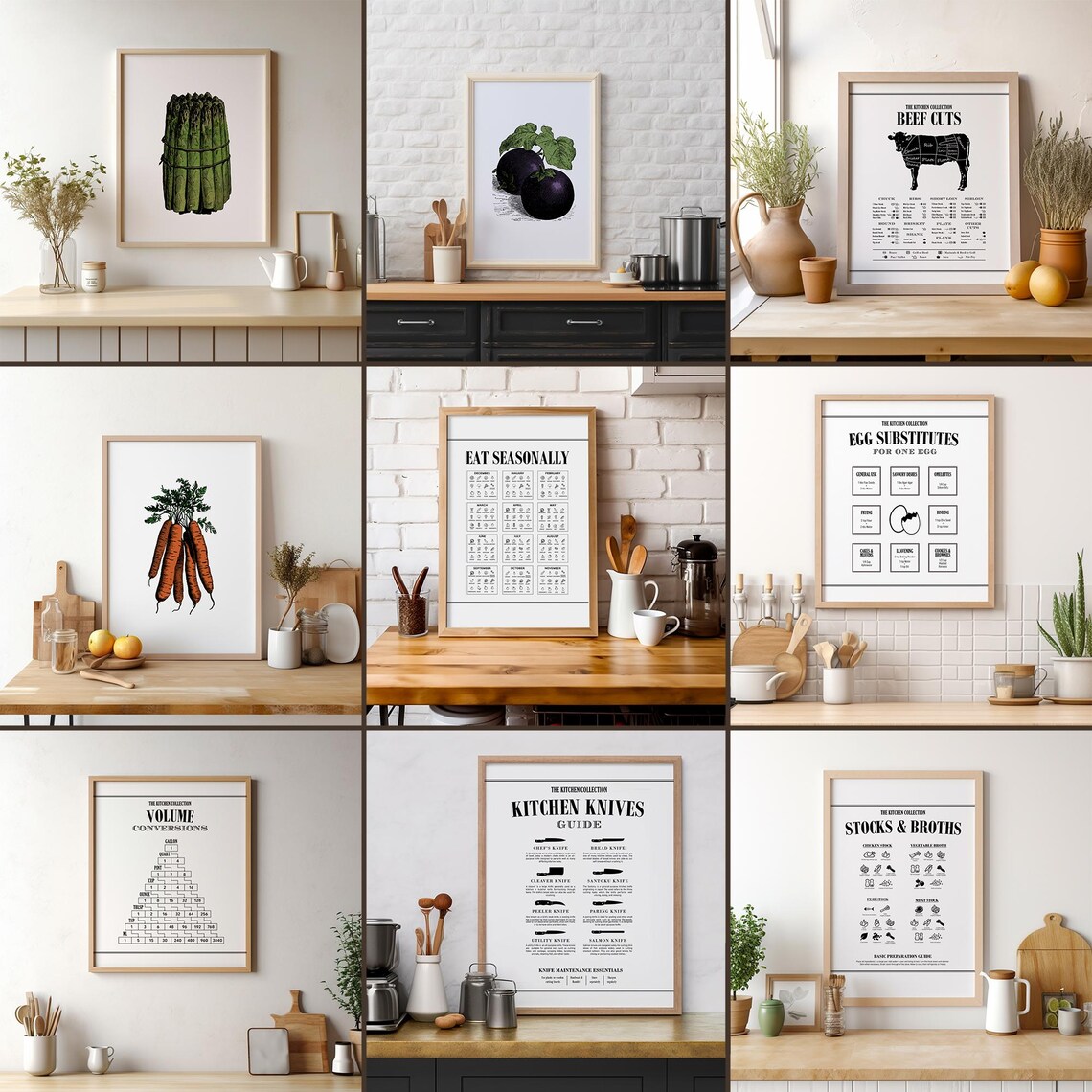 Seasonal Eating Seasonal Fruit and Vegetables Art Print - Image 2