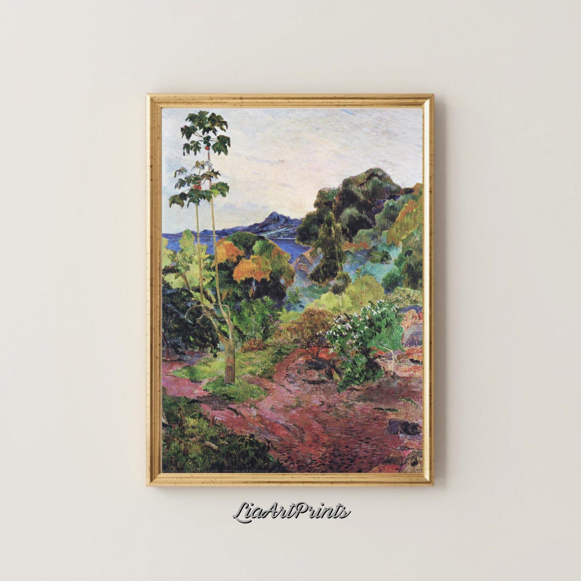 Impressionist Forest Path Lake Vibrant Landscape Classic Art Poster - Image 4