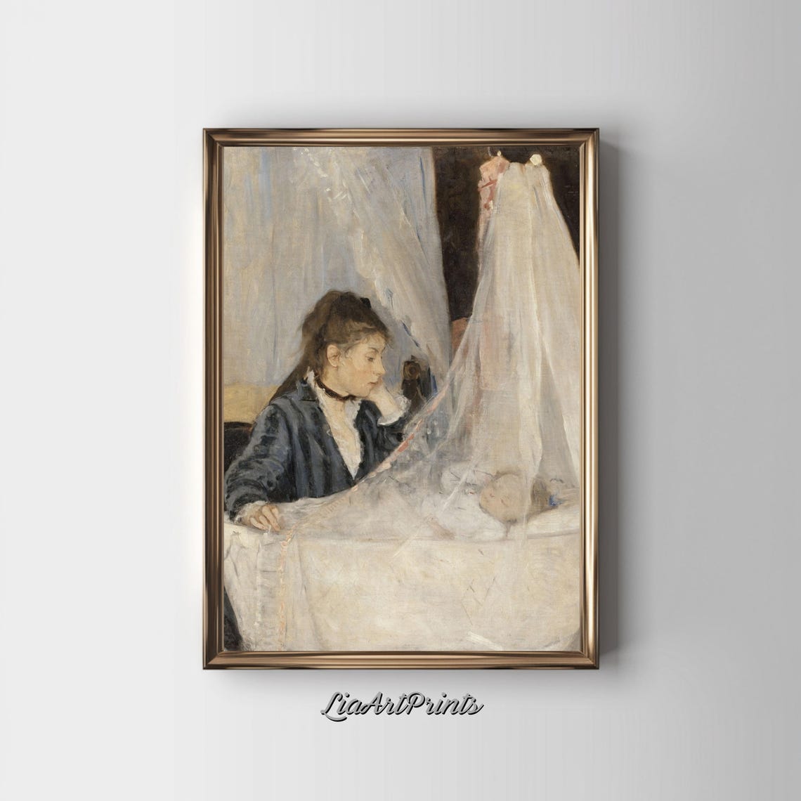 Berthe Morisot The Cradle Impressionist Mother Baby Nursery Poster - Image 3