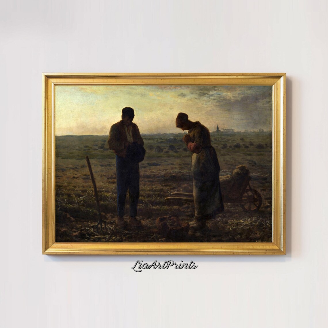 Jean Francois Millet The Angelus Praying Peasants Field Poster - Image 3