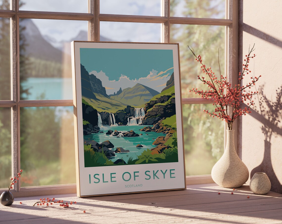 Isle Of Skye Poster Isle Of Skye Print Fairy Pool Poster Isle Of Skye Gifts Ideas Scotland Wall Art Decor 068 - Image 2