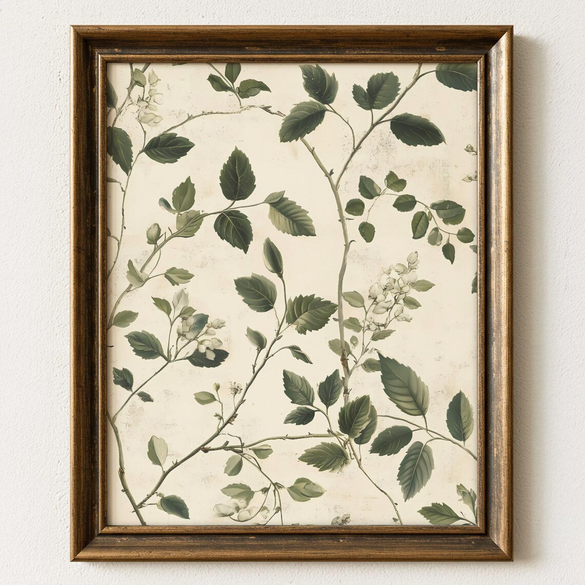 Vintage Leaf Botanical Illustration Art Print