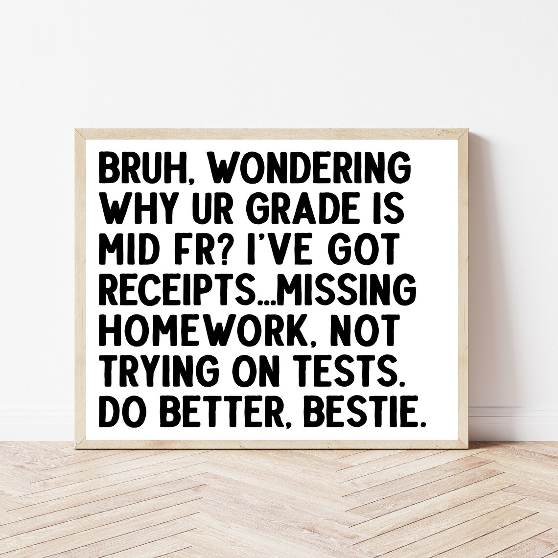Middle School Math Classroom Decor Funny Rules Poster