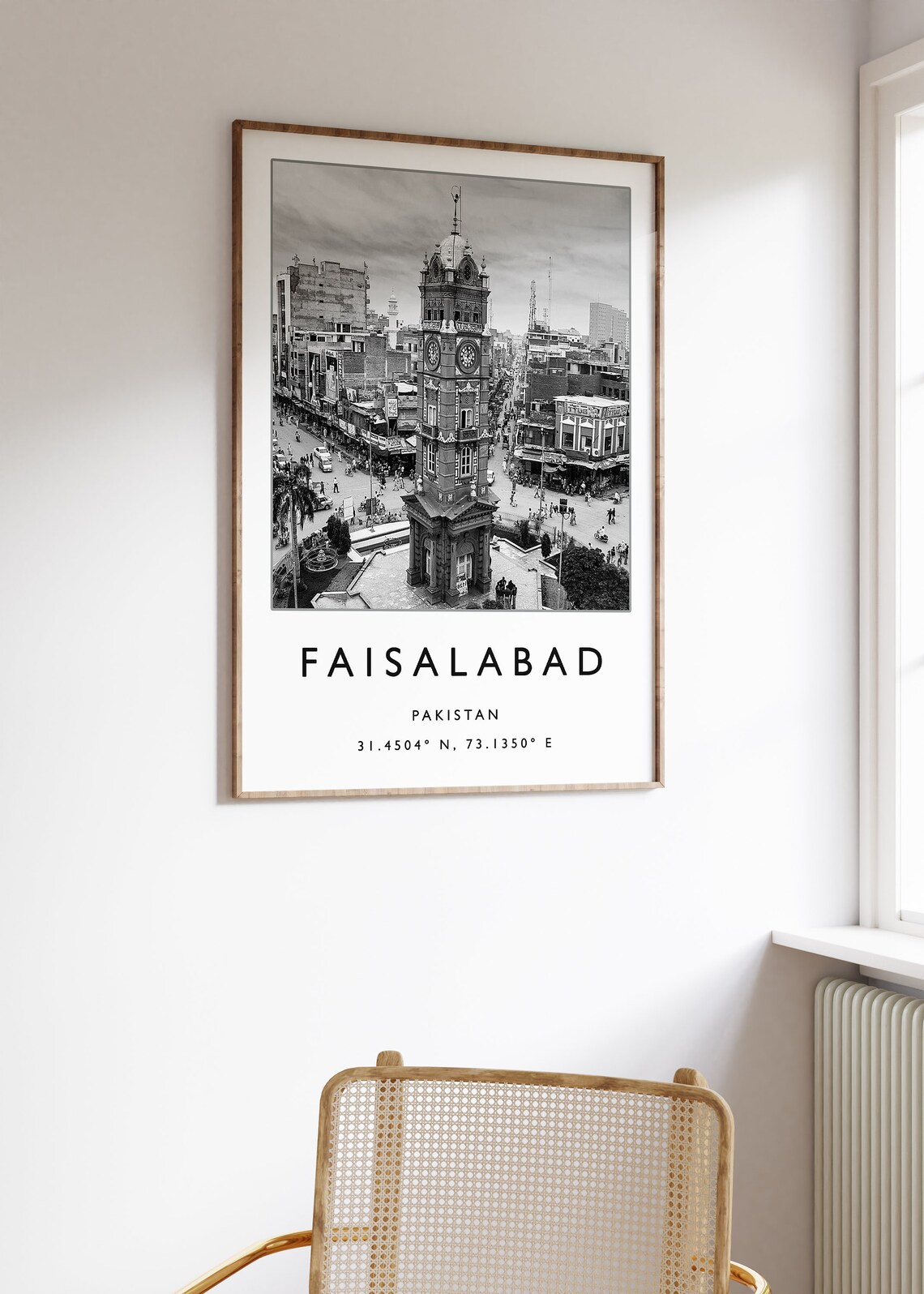 Faisalabad Travel Poster, Pakistan Travel Art Print - Image 3