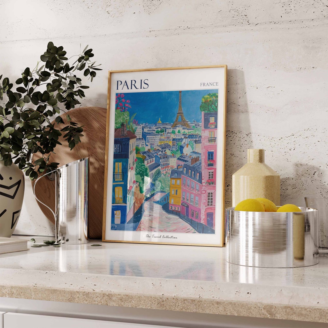 Paris Poster Paris Travel Print French Travel Poster Parisien Decor City Art Paris Gift European City Print French Travel Gift - Image 3