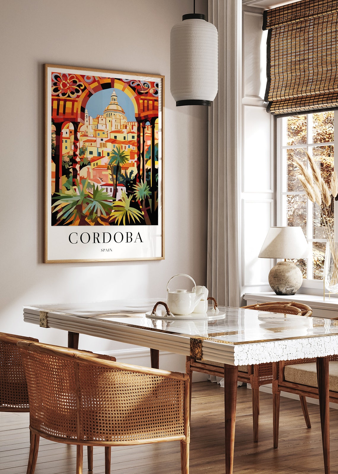 Cordoba Spain Cathedral City Seen Through a Colorful Arch Poster - Image 2