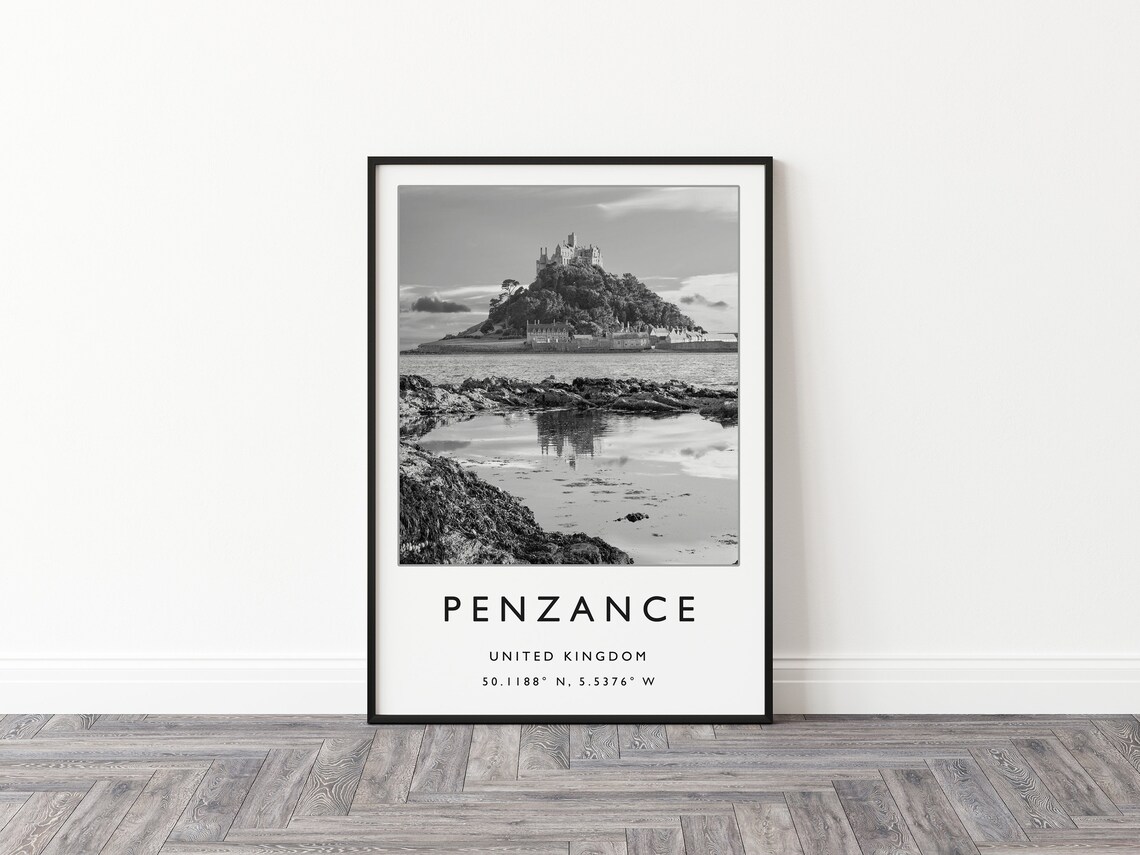 Penzance Travel Poster, English Seaside Art Print - Image 2