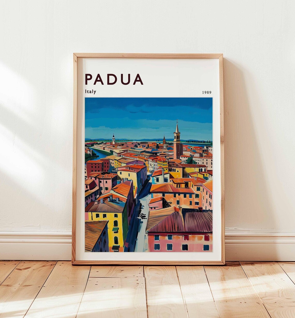 Padua Poster Italy Travel Print European Wall Art Venetian Decor Paduatravel Gift Cityscape Italyposter