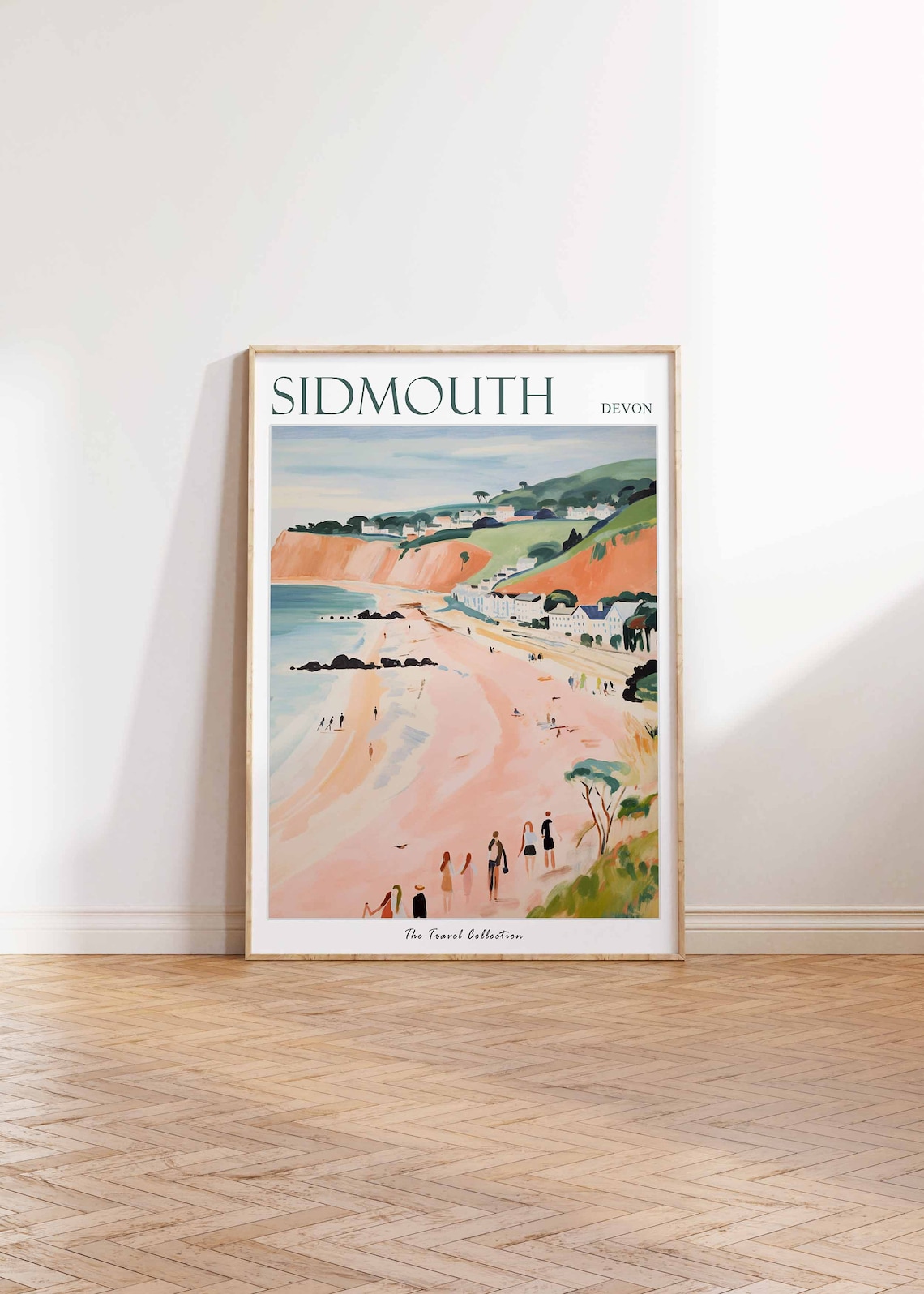 Sidmouth Travel Poster, Devon Coastal Wall Art Print - Image 2