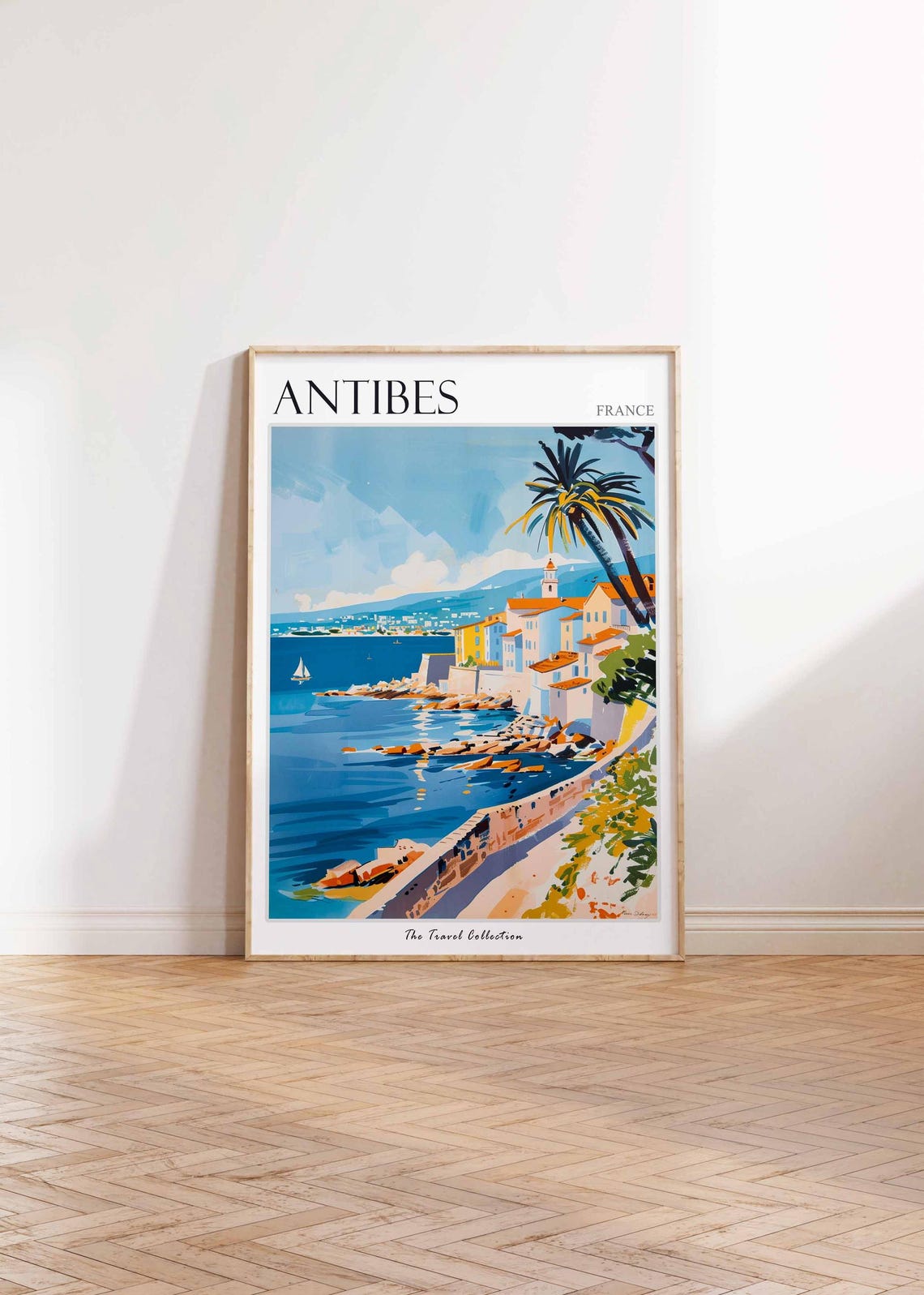 Antibes Poster France Travel Print French Decor Europe Travel Poster European Wall Art Sea Print Antibes Gift Antibes Travel Poster - Image 2