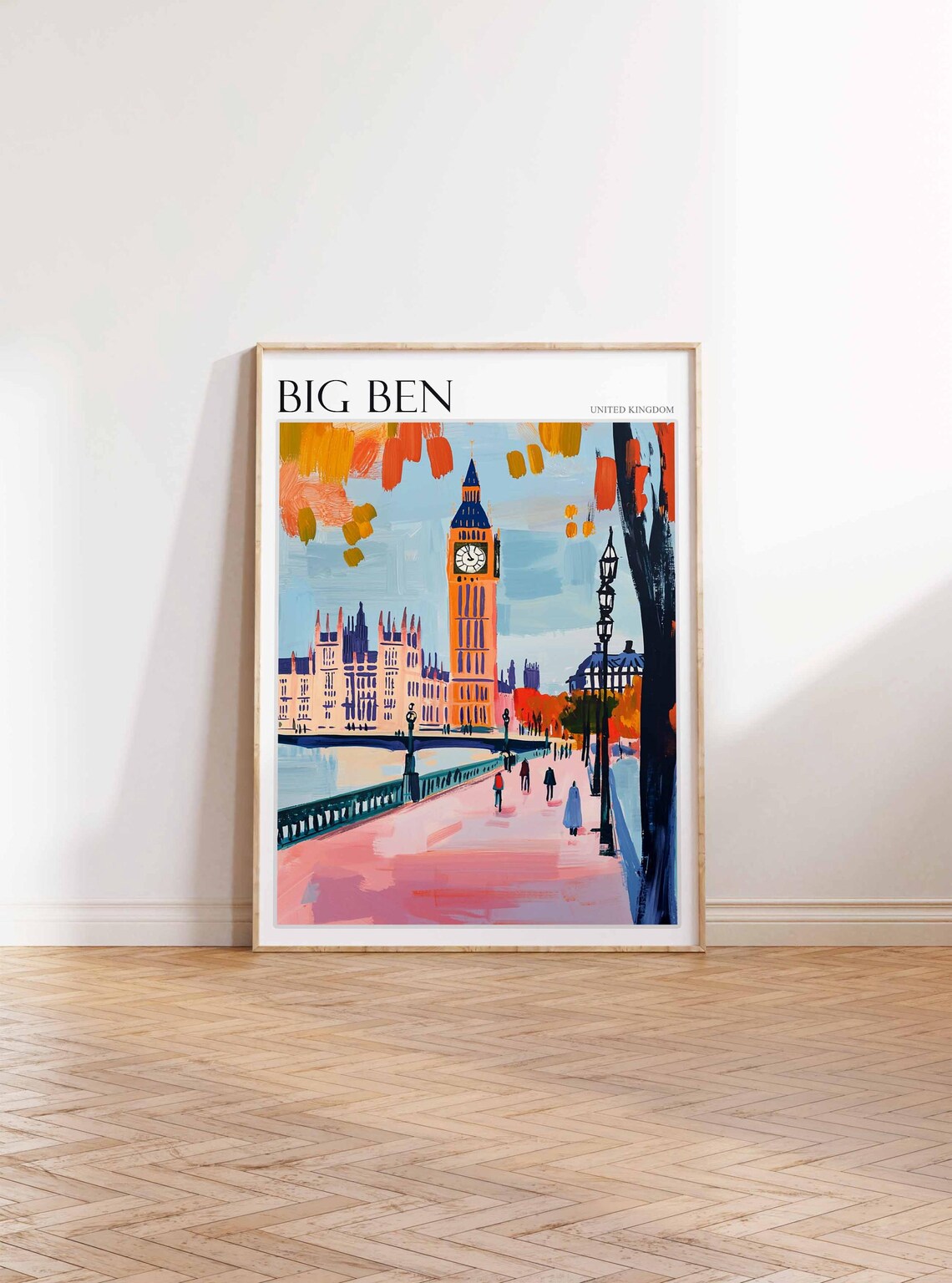 Big Ben Poster England Travel Print British Decor United Kingdom Travel Poster City Print Big Ben Gift Big Ben Travel Poster - Image 3
