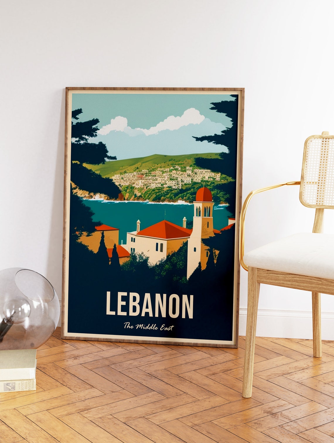 Lebanon Travel Print Lebanon Travel Poster Middle East Travel Wall Art Colourful Travel Art Vintage Travel Travel Gift A1a2a3a4 - Image 2
