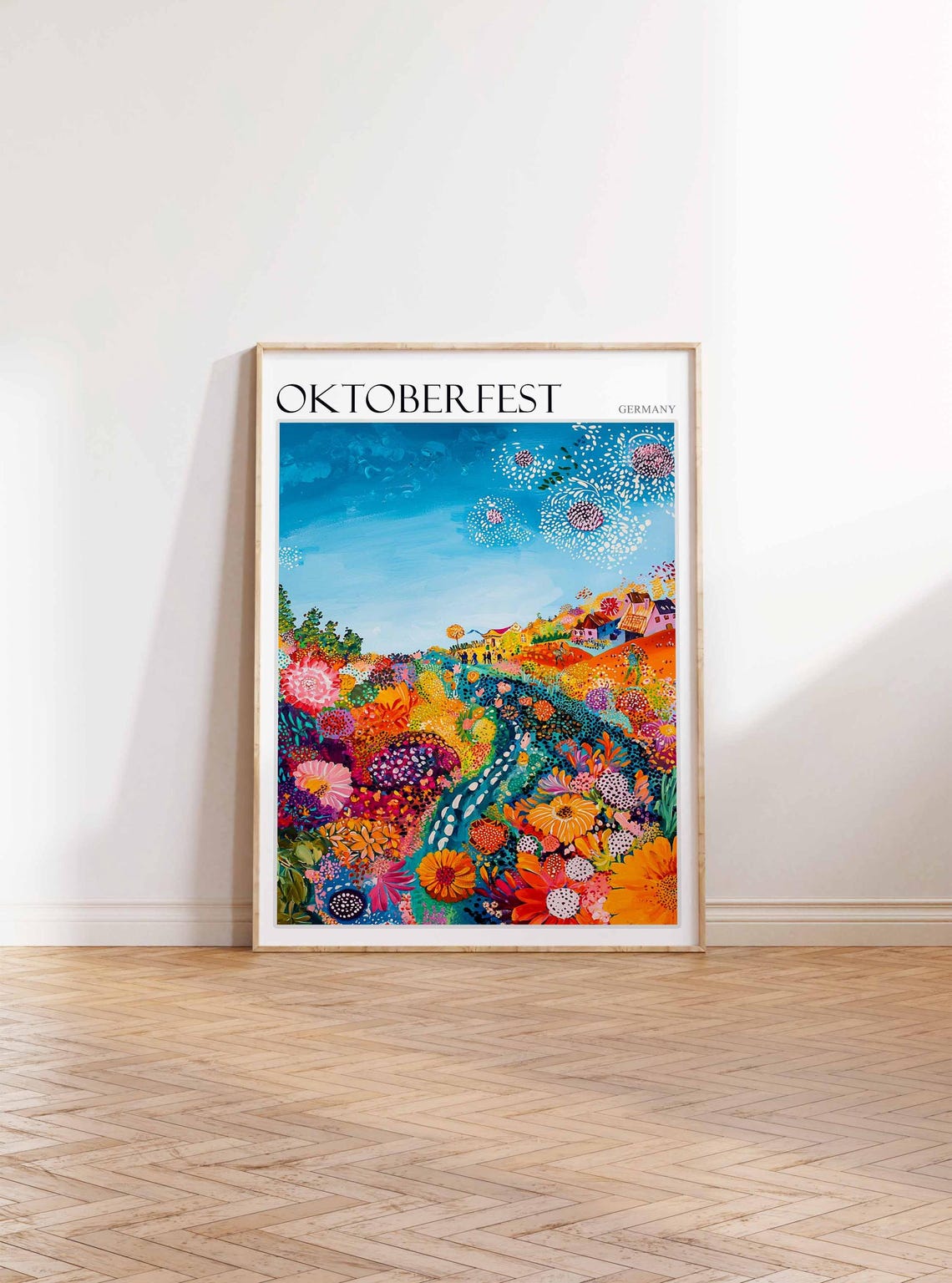 Oktoberfest Poster Oktoberfest Travel Print German Travel Poster German City Art City Print Travel Poster Travel Wall Art German Gift - Image 2