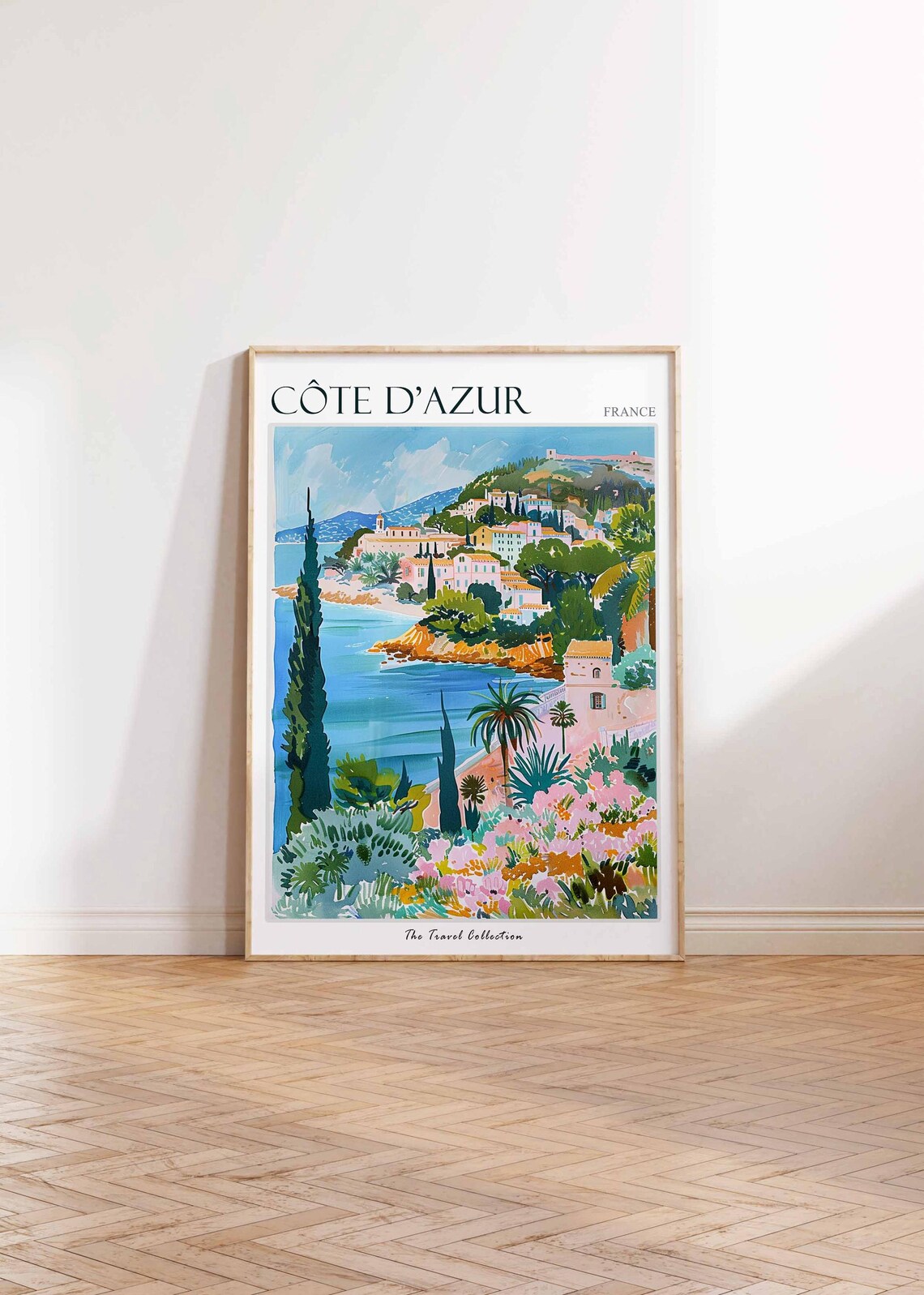 Cte Dazur Travel Poster, France Wall Art Print - Image 2