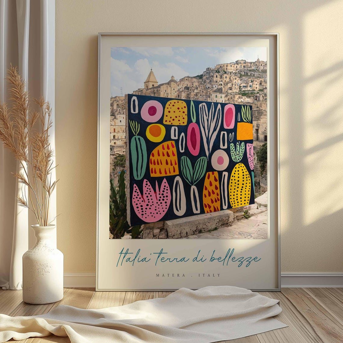 Matera Poster Italian Travel Print Matera Travel Art Matera Wall Art Italy Art Italy Travel Decor Italian Travel Gift - Image 2