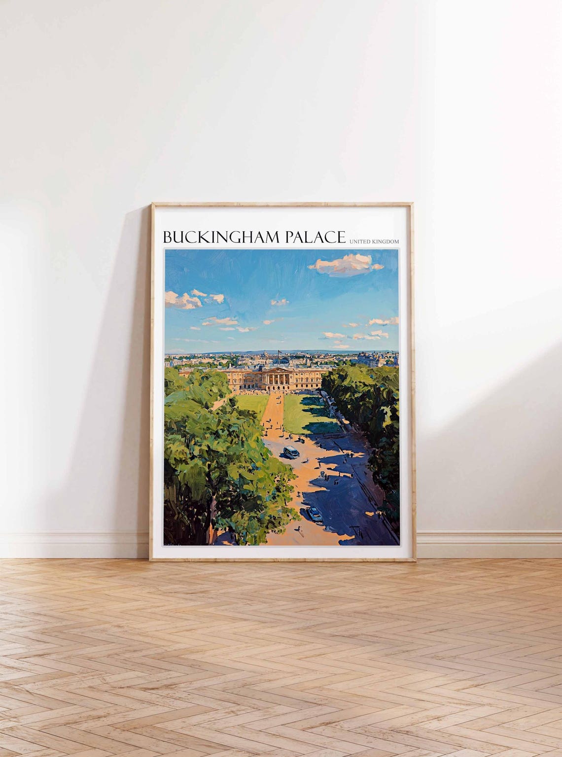 Buckingham Palace Poster England Travel Print British Decor United Kingdom Travel Poster City Print Buckingham Palace Travel Poster - Image 3