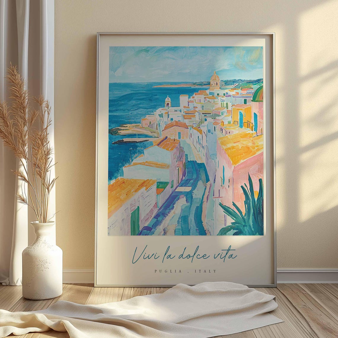 Puglia Poster Italian Travel Print Puglia Travel Art Puglia Wall Art Italy Art Italy Travel Decor Italian Travel Gift - Image 2