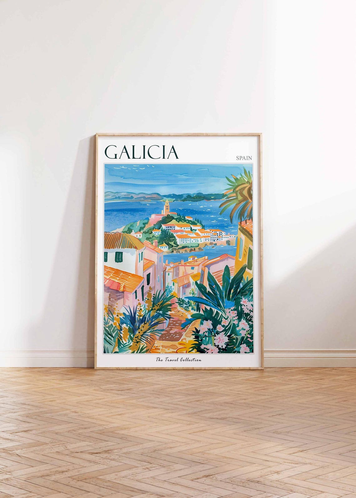 Galicia Poster Spain Travel Print Spanish Decor Europe Travel Poster European Wall Art Sea Print Galicia Gift Galicia Travel Poster - Image 2