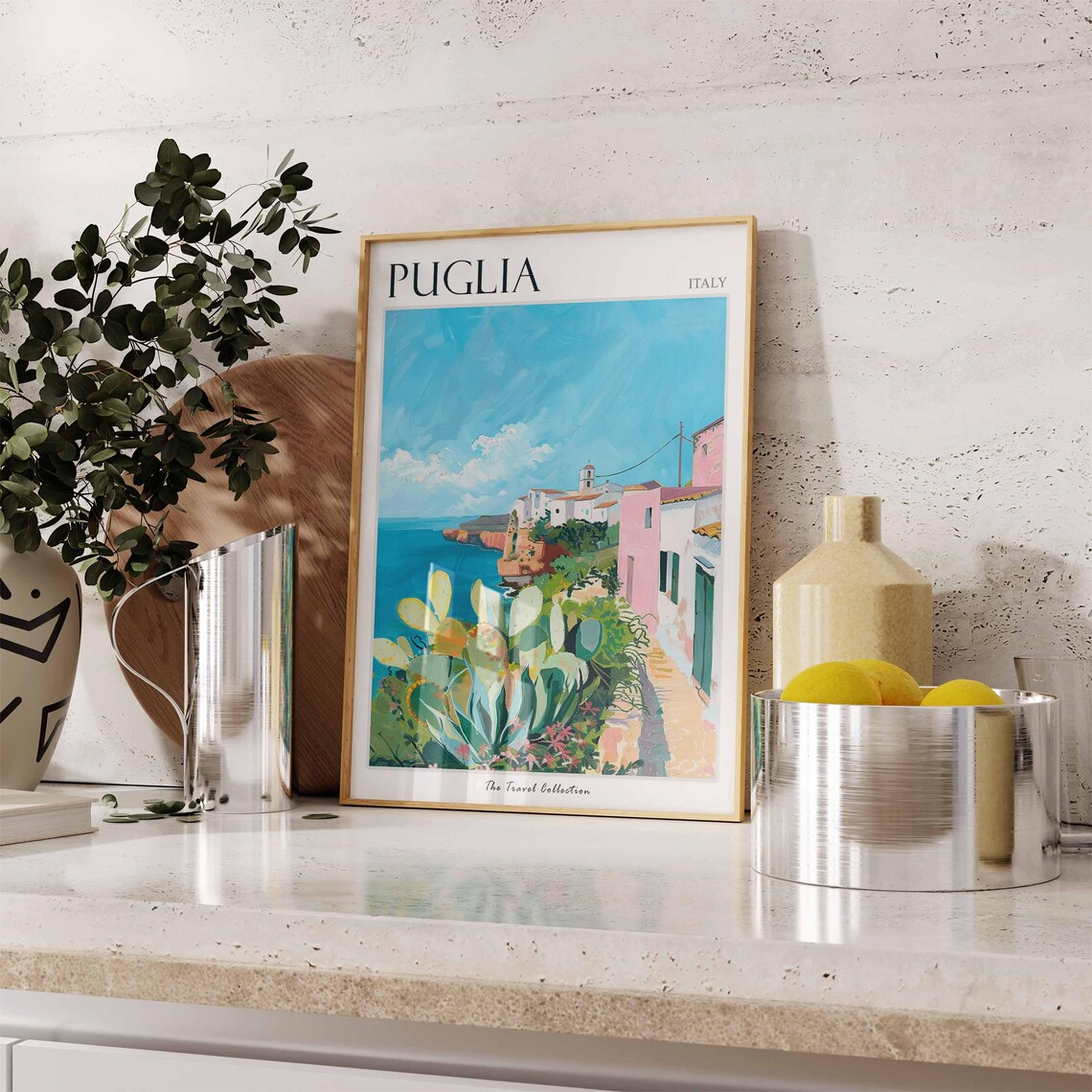 Puglia Poster Puglia Travel Print Italy Wall Art Italian Travel Print Italian Decor Italian Gift Puglia Wall Art - Image 2