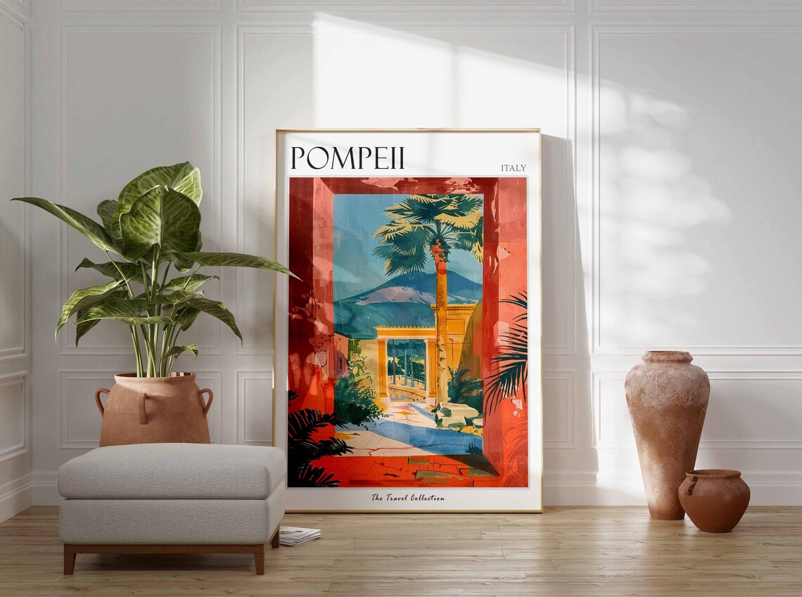 Pompeii Travel Poster, Italy Wall Art Print - Image 2