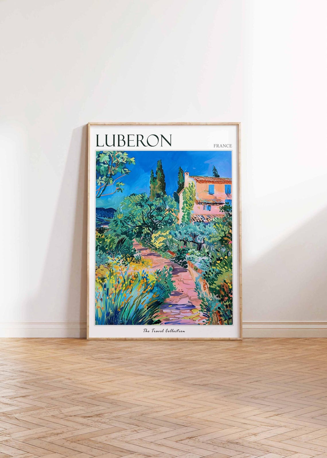 Luberon Poster France Travel Print French Decor Europe Travel Poster European Wall Art Luberon Gift Luberon Travel Poster - Image 2