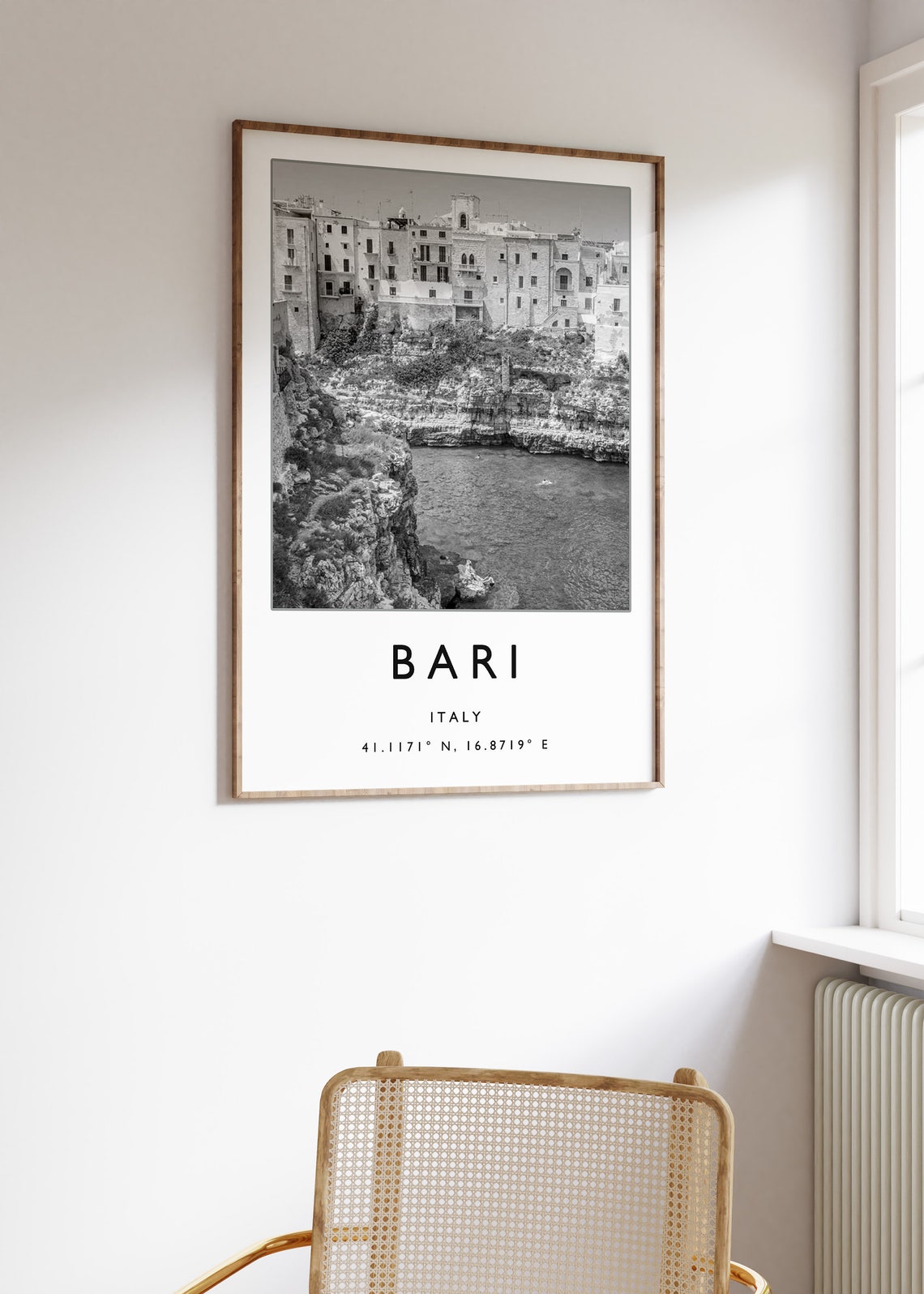 Bari Travel Print Bari Travel Poster Italy Travel Print Italian Print Black And White Travel Poster Travel Art Travel Gift - Image 3