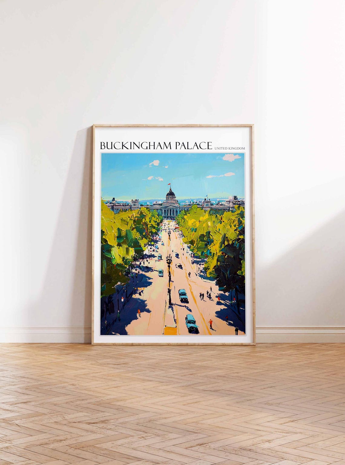 Buckingham Palace Poster England Travel Print British Decor United Kingdom Travel Poster City Print Buckingham Palace Travel Poster - Image 3