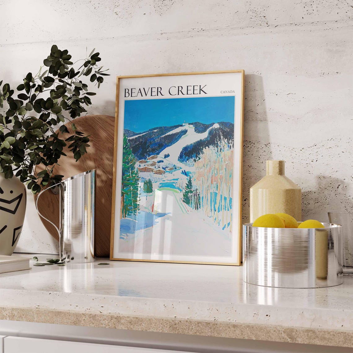 Skiing Travel Poster Skiing Art Beaver Creek Poster Beaver Creek Wall Art Colorado Poster Colorado Travel Print Beaver Creek Print - Image 2