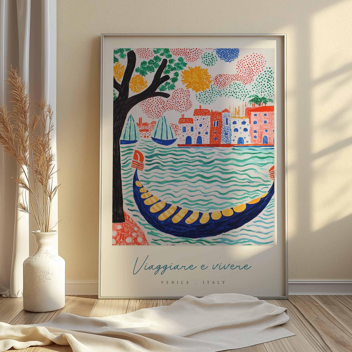 Venice Poster Italian Travel Print Venice Travel Art Venice Wall Art Italy Art Italy Travel Decor Italian Travel Gift - Image 2