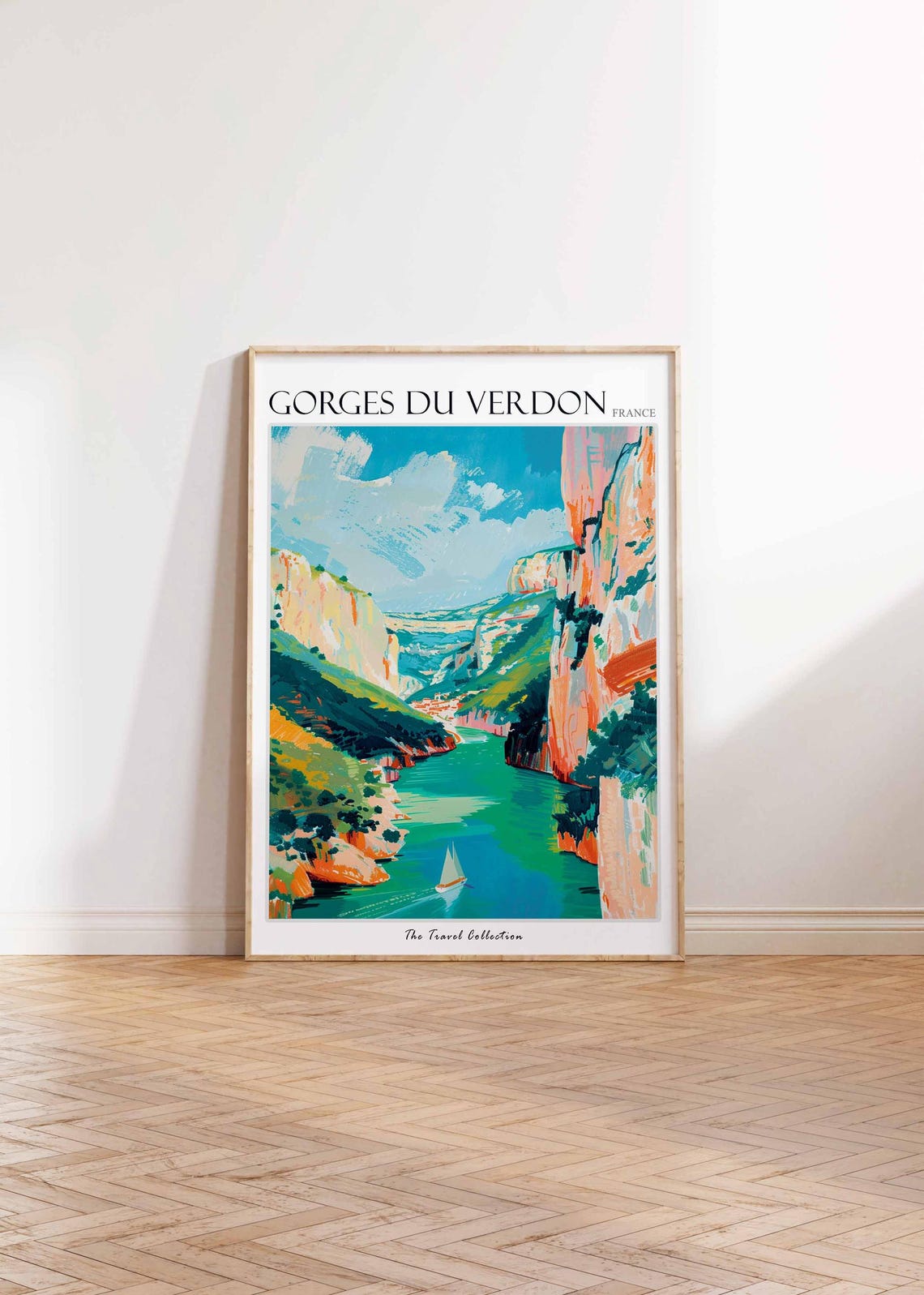 Gorges Du Verdon Poster France Travel Print French Decor Europe Travel Poster European Wall Art Gorges Du Verdon Travel Poster - Image 2