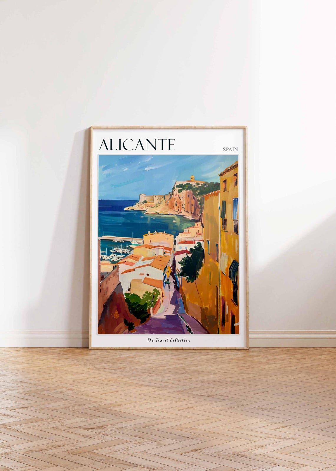 Alicante Poster Alicante Travel Print Spain Wall Art Spanish Travel Print Tropical Decor Alicante Gift Alicante Travel Poster - Image 2