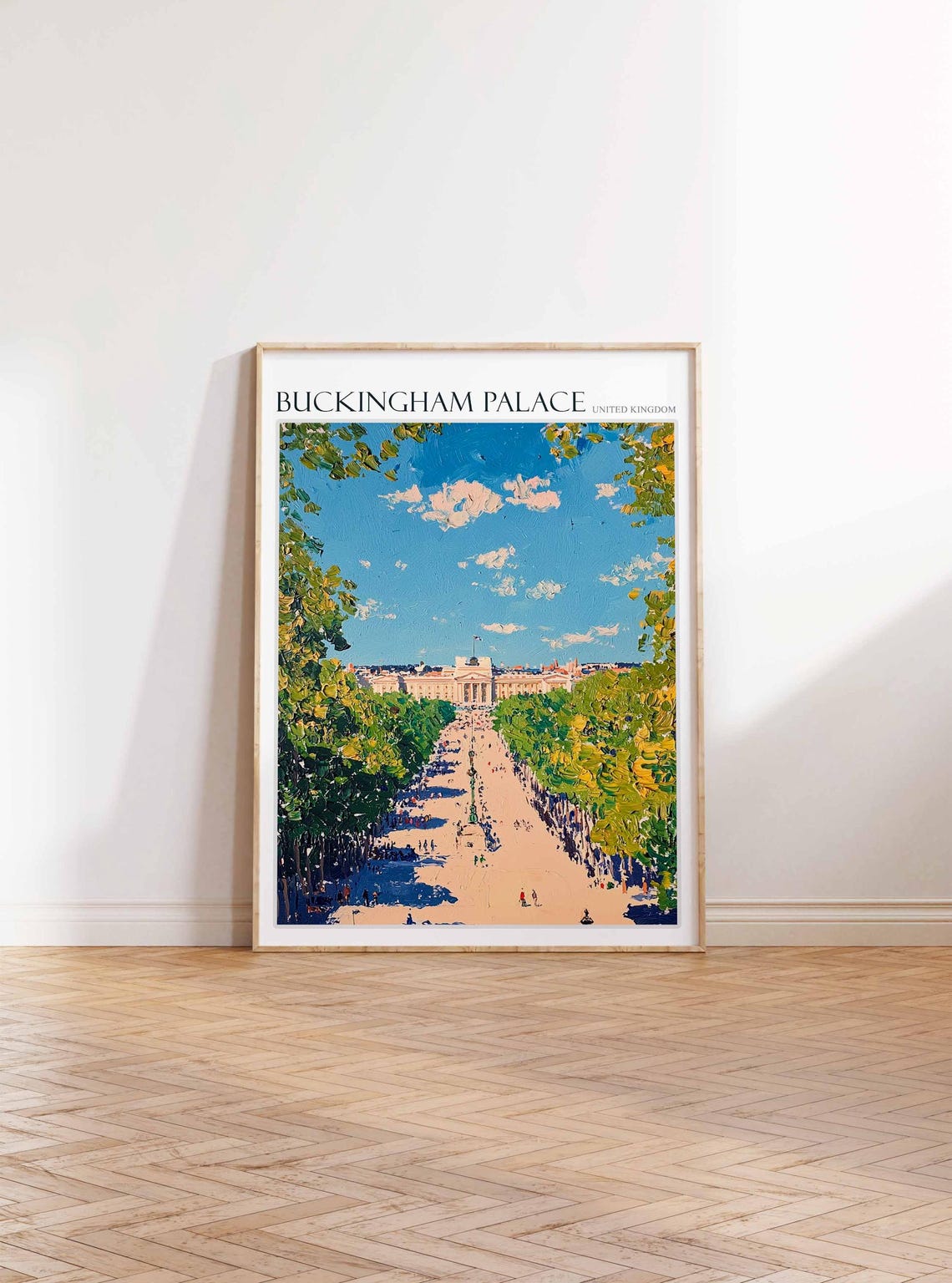 Buckingham Palace Poster England Travel Print British Decor United Kingdom Travel Poster City Print Buckingham Palace Travel Poster - Image 3