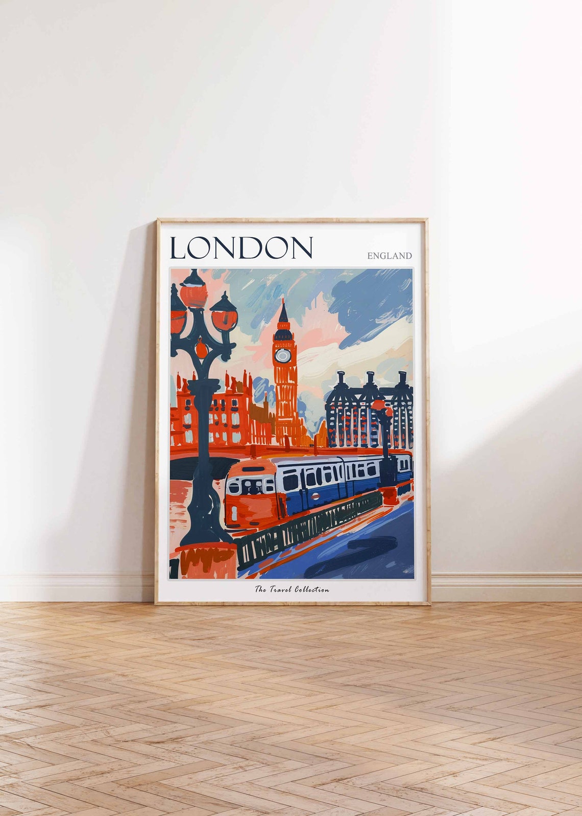 London Poster London Travel Print Tropical Decor City Wall Art British Decor England Travel Print London Gift London Travel Poster - Image 2
