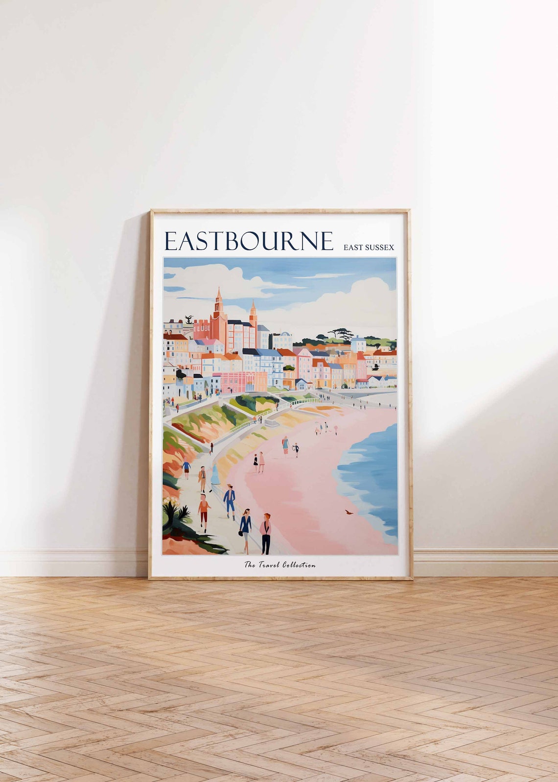 Eastbourne Poster Eastbourne Travel Print East Sussex Travel Poster British Decor Tropical Decor Sea Print Eastbourne Gift - Image 2