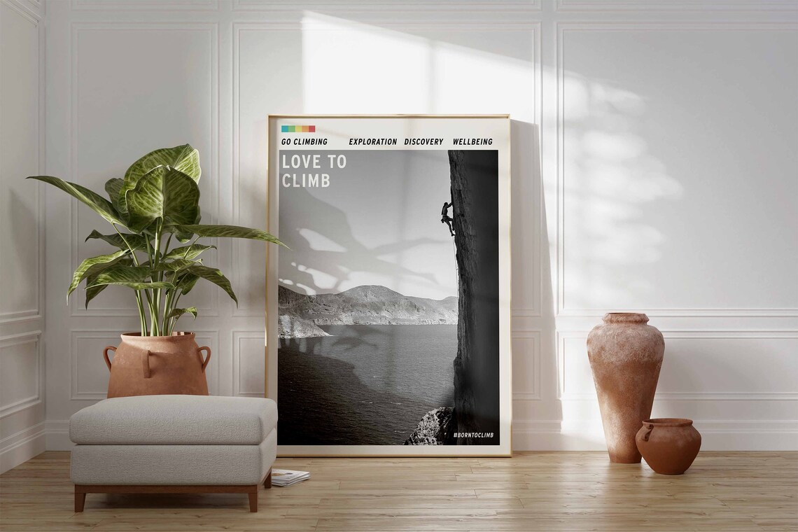 Climbing Adventure Wall Art Print, For Climbers - Image 2