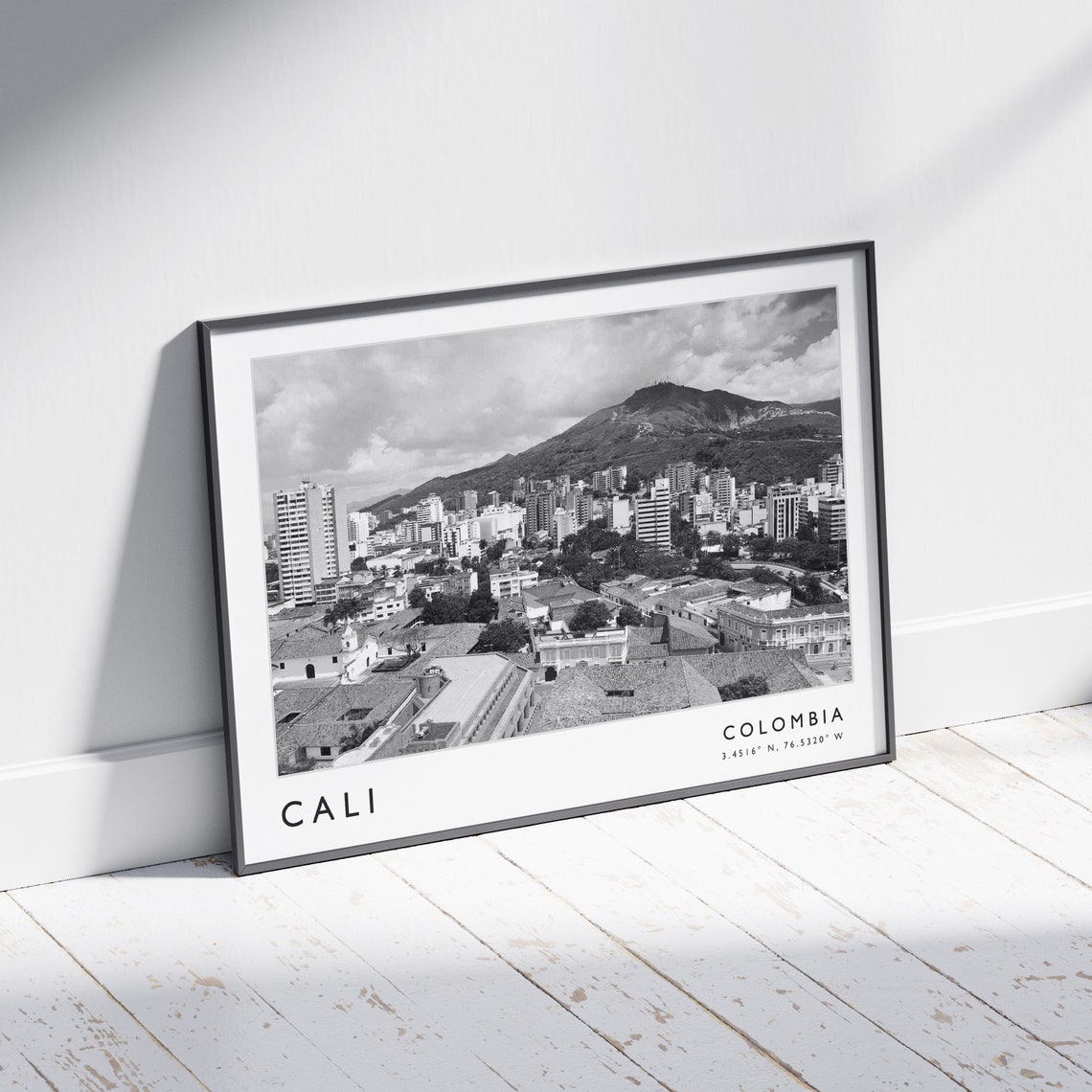 Cali Travel Print Cali Travel Poster Colombia Travel Print Colombian Print Black And White Travel Poster Travel Art Travel Gift - Image 2